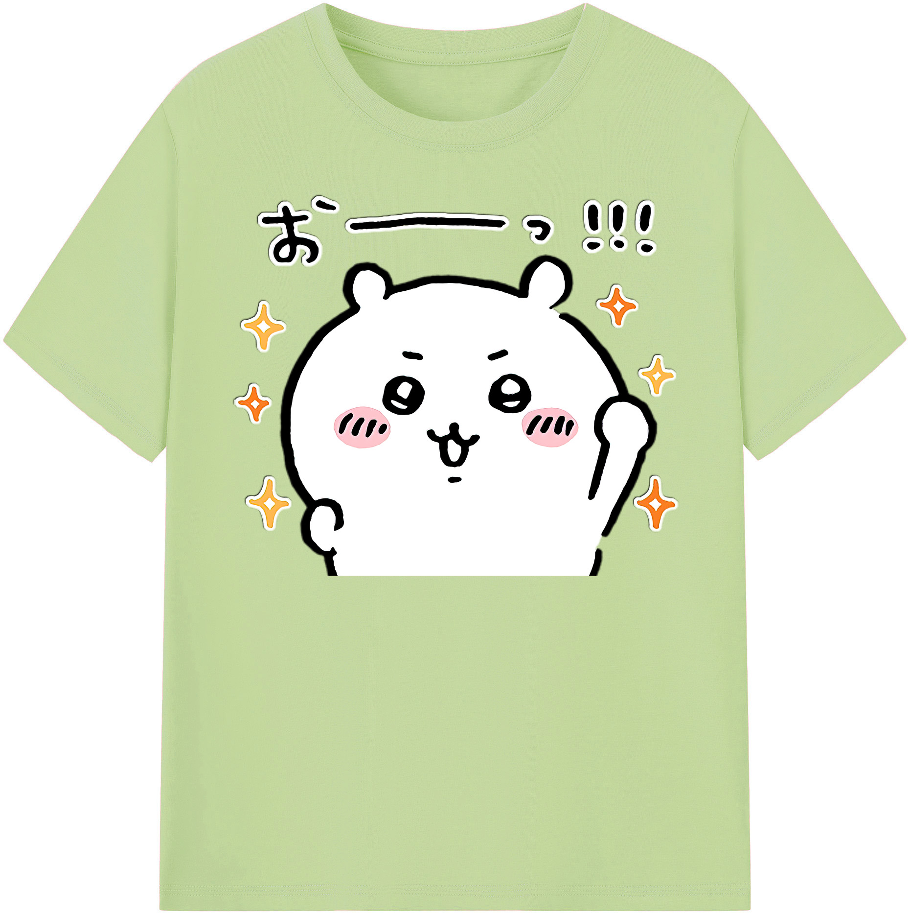 （画像用） ちいかわ ちいかわ Chii-kawa chiikawa 綿100％半袖Tシャツ（フロントプリント）